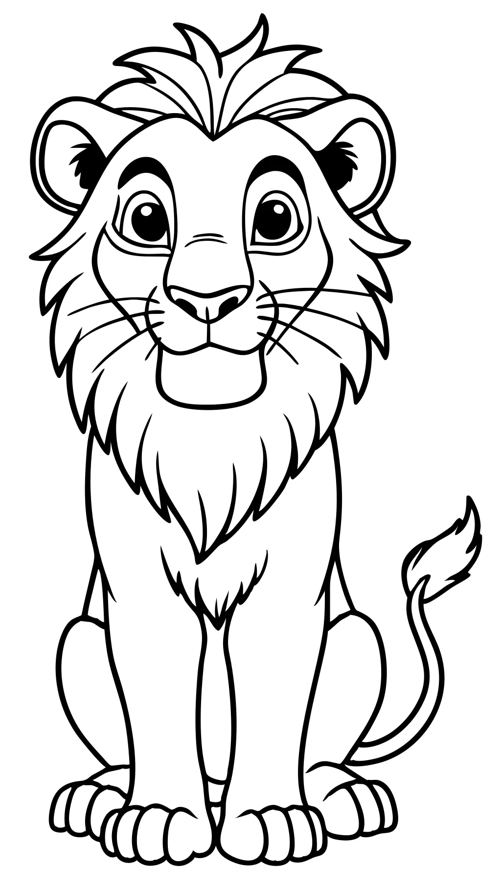 coloring pages lion king